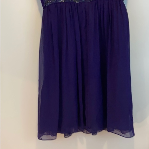 Maggie London Petites Purple Strapless Formal Prom Dress size 6P - Picture 6 of 7